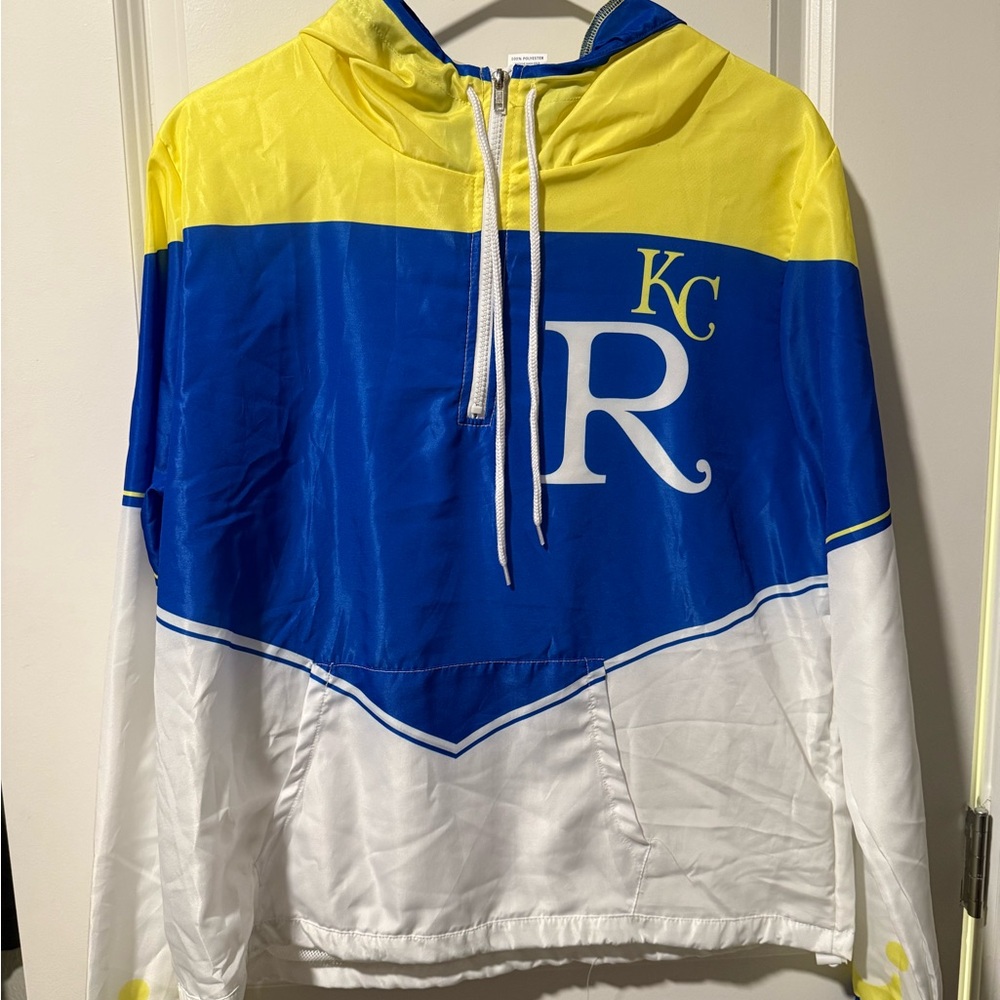 KC Royals Blue and Yellow Windbreaker